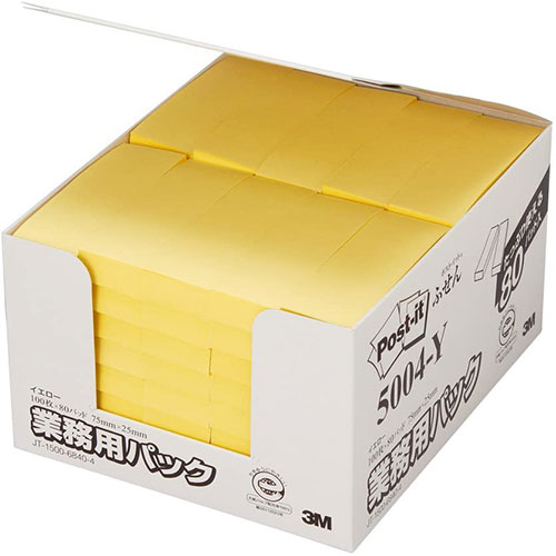 まとめ得 3M Post it ポストイット ふせん 業務用パック イエロー 3M 5004 Y x [4個] /l :l3 4549395032501 m:WEB TWOHAN in