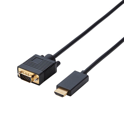 まとめ得 エレコム 変換ケーブル/HDMI VGA/2.0m/ブラック CAC HDMIVGA20BK x [3個] /l :l3 4549550126199:WEB TWOHAN in