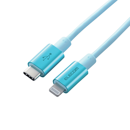 まとめ得 エレコム USB C Lightningケーブル 準高耐久 1.0m ブルー MPA CLPS10BU x [4個] /l :l3 4549550138000 m:WEB TWOHAN in