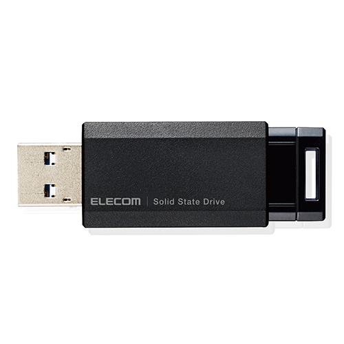 まとめ得 エレコム SSD 外付け ポータブル 250GB 小型 ノック式 USB3.2(Gen1)対応 ブラック PS4/PS4Pro/PS5 ESD-EPK0250GBK x [3個] /l
