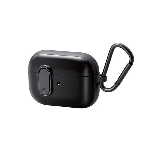 まとめ得 エレコム AirPods Pro対応アクセサリ/TOUGH SLIM Lockケース/ロック機能/カラビナ付き/ブラック AVA AP2TSLBK x [4個] /l :l3 4549550253673 m:WEB TWOHAN in