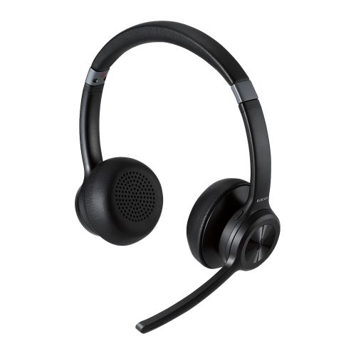まとめ得 エレコム ノイズリダクションステレオBluetoothヘッドセット LBT-HSOH20BK x [3個] /l