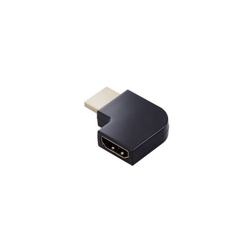 まとめ得 エレコム HDMI L字型アダプター(タイプA-タイプA)スリム 左向き AD-HDAABS04BK x [5個] /l