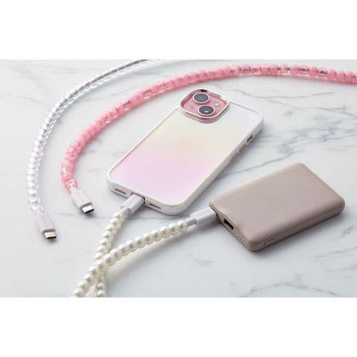 まとめ得 エレコム コードジュエリー &me USB Type-C(TM) - USB Type-Cケーブル パール MPA-CJCC10PL x [2個] /l |  | 03