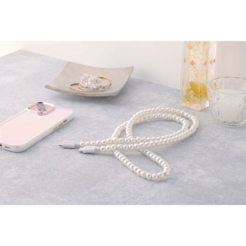 まとめ得 エレコム コードジュエリー &me USB Type-C(TM) - USB Type-Cケーブル パール MPA-CJCC10PL x [2個] /l |  | 05
