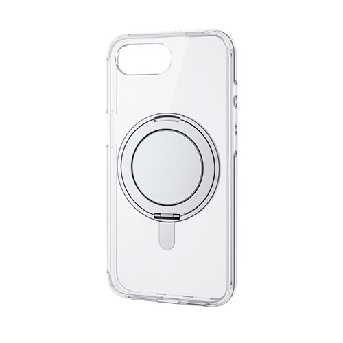 まとめ得 エレコム iPhone 16e ハイブリッドケース MAGKEEP スタンド クリア×シルバー PM-A25SMAGSTSV x [4個] /l｜WEB-TWOHAN in Yahoo!2号店
