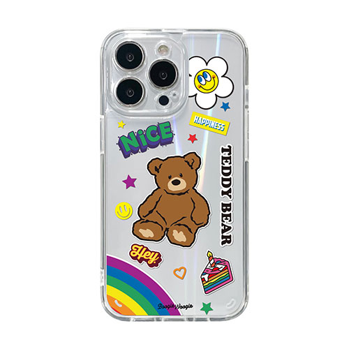 まとめ得 BOOGIE WOOGIE ブギウギ オーロラケース for iPhone 13 Pro Teddy Bear BW22006i13P x [4個] /l :l3 4570047560066 m:WEB TWOHAN in