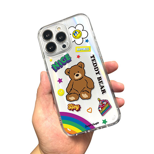 まとめ得 BOOGIE WOOGIE ブギウギ オーロラケース for iPhone 13 Pro Teddy Bear BW22006i13P x [4個] /l :l3 4570047560066 m:WEB TWOHAN in