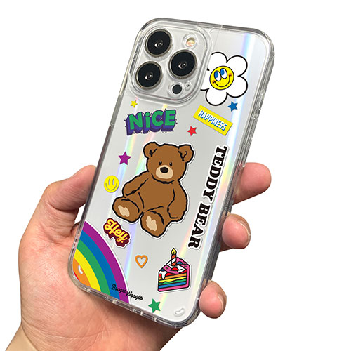 まとめ得 BOOGIE WOOGIE ブギウギ オーロラケース for iPhone 13 Pro Teddy Bear BW22006i13P x [4個] /l :l3 4570047560066 m:WEB TWOHAN in