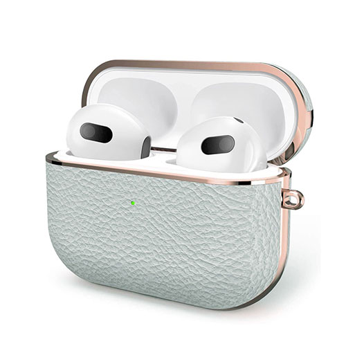 まとめ得 GAZE 本革ケースfor AirPods (第3世代) ペールグレー GZ22195AP3GR x [4個] /l :l3 4570047561957 m:WEB TWOHAN in