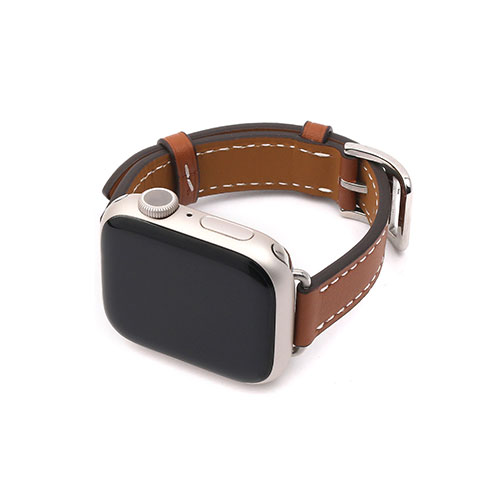 まとめ得 WEARPLANET Slim Line クラシック本革バンド for Apple Watch 45/44/42mm メープルブラウン WP23141AW x [4個] /l :l3 4570047571413 m:WEB TWOHAN in