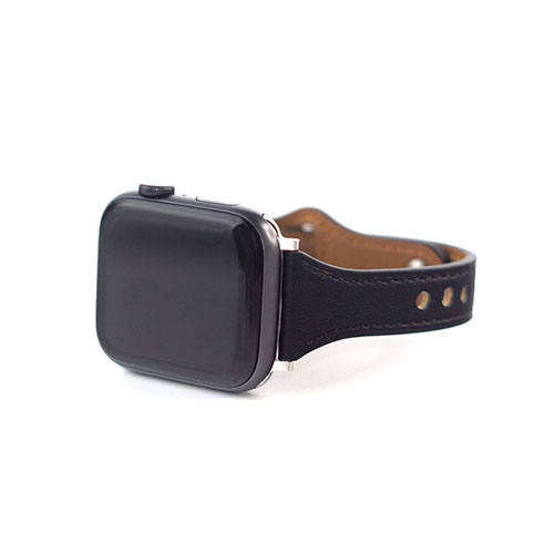 まとめ得 WEARPLANET Slim Line フラット本革バンド for Apple Watch 45/44/42mm Deep Black WP23205AWBK x [4個] /l :l3 4570047572052 m:WEB TWOHAN in