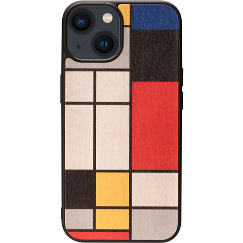 まとめ得 Man & Wood マンアンドウッド MagSafe対応天然木ケース for iPhone 15 Mondrian Wood I25512i15 x [3個] /l
