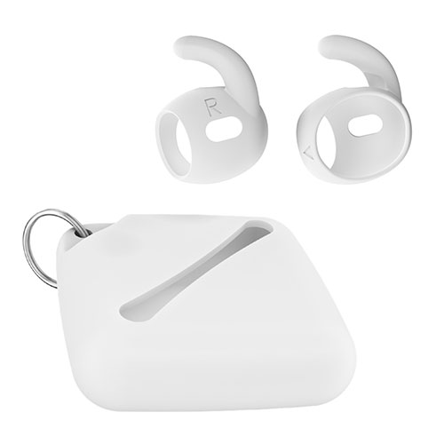 まとめ得 KeyBudz キーバズEarBuddyz for AirPods Pro (第2世代) ホワイト KB99083APP2 x [4個] /l