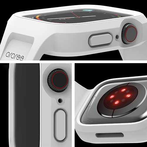 まとめ得 araree アラリー Duple Pro ケース一体型バンド for Apple Watch 45/44mm ホワイト AR26474AW x [4個] /l |  | 03