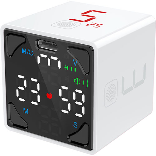 まとめ得 llano TickTime Cube 楽しく時間管理ができるポモドーロタイマー ホワイト TK1-W1 x [3個] /l｜web-twohan3