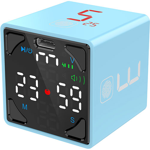まとめ得 llano TickTime Cube 楽しく時間管理ができるポモドーロタイマー ブルー TK1-SB1 x [4個] /l｜web-twohan3