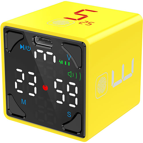 まとめ得 llano TickTime Cube 楽しく時間管理ができるポモドーロタイマー イエロー TK1-LY1 x [4個] /l｜web-twohan3