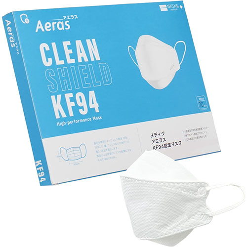 まとめ得 MEDIK KF94マスク Aeras アエラスマスク 立体3D・大人用 20枚入り MCH-A153-20 x [5個] /l | 