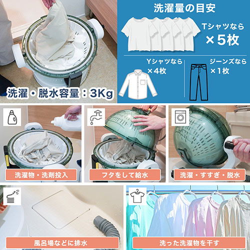 まとめ得 サンコー ドラム式全手動洗濯機 ぐるぐるぶんまわ槽ball HANCWMHGR x [3個] /l |  | 04