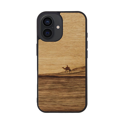 まとめ得 Man & Wood マンアンドウッド MagSafe対応天然木ケース for iPhone 16 Terra I27069i16 x [3個] /l | 