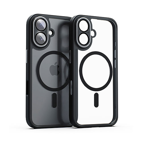 まとめ得 miak ミアック レンズガード一体型MagSafe対応クリアケース for iPhone 16 ブラック MA27192i16 x [4個] /l | 