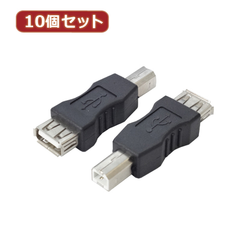 ޤȤ Ѵ̾ 10ĥå Ѵץ饰 USB A(᥹)USB B() USBAB-BAX10 x [3] /l