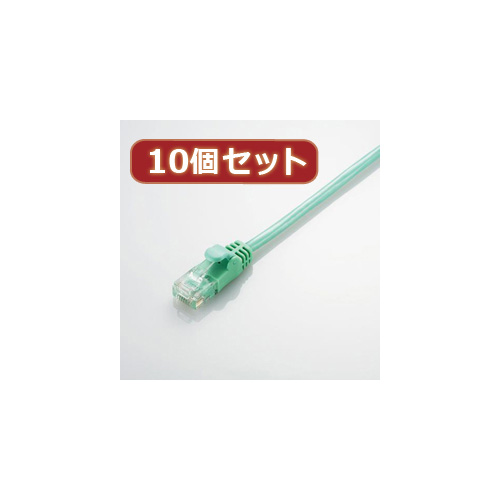 まとめ得 10個セット エレコム Gigabit やわらかLANケーブル(Cat6準拠) LD-GPY G1X10 x [4個] /l