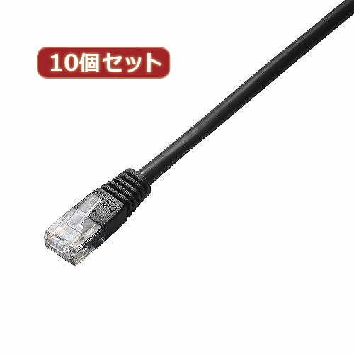 まとめ得 10個セット エレコム Cat5e準拠LANケーブル LD CTN BK5X10 x [3個] /l :l3 4589452965885:WEB TWOHAN in