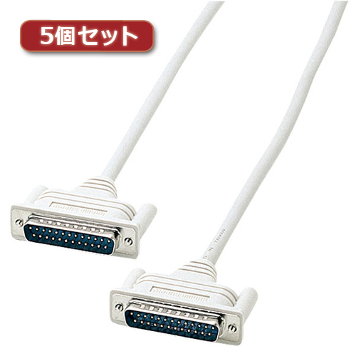 ޤȤ 5ĥå 掠ץ饤 RS-232C֥(25pin/Ʊ̿3m) KRS-017KX5 x [4] /l