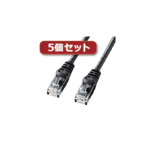 まとめ得 5個セット サンワサプライ カテゴリ6UTPLANケーブル LA Y6 10BKX5 x [4個] /l :l3 4589452971442 m:WEB TWOHAN in