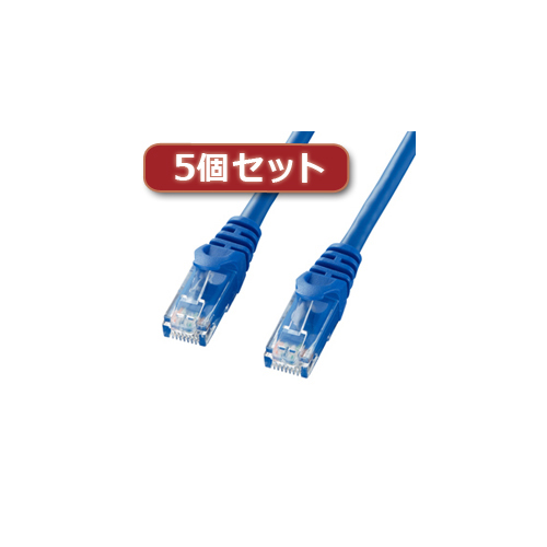 まとめ得 5個セット サンワサプライ カテゴリ6UTPLANケーブル LA Y6 10BLX5 x [4個] /l :l3 4589452971459 m:WEB TWOHAN in