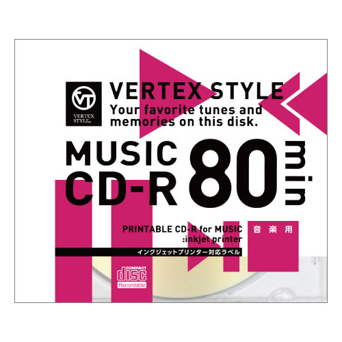 まとめ得 50個セット VERTEX CD R(Audio) 80分 1P インクジェットプリンタ対応(ホワイト) 1CDRA80VX.WPX50 x [4個] /l :l3 4589452975624 m:WEB TWOHAN in