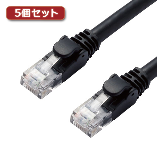 まとめ得 5個セットエレコム LANケーブル/CAT6A/スタンダード/7m/ブラック LD GPA/BK7X5 x [3個] /l :l3 4589452981328:WEB TWOHAN in