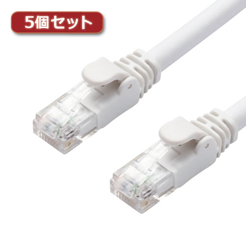 まとめ得 5個セットエレコム LANケーブル/CAT6A/スタンダード/7m/ホワイト LD GPA/WH7X5 x [3個] /l :l3 4589452981342:WEB TWOHAN in