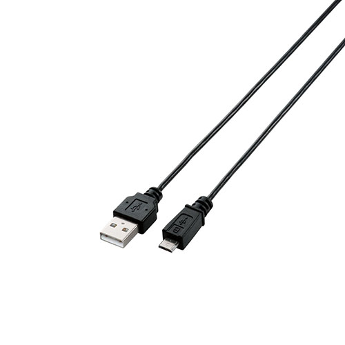 まとめ得 【5個セット】エレコム USB2.0ケーブル/A-microBタイプ/スリム/0.5m/ブラック U2C-AMBX05BKX5 x [4個] /l