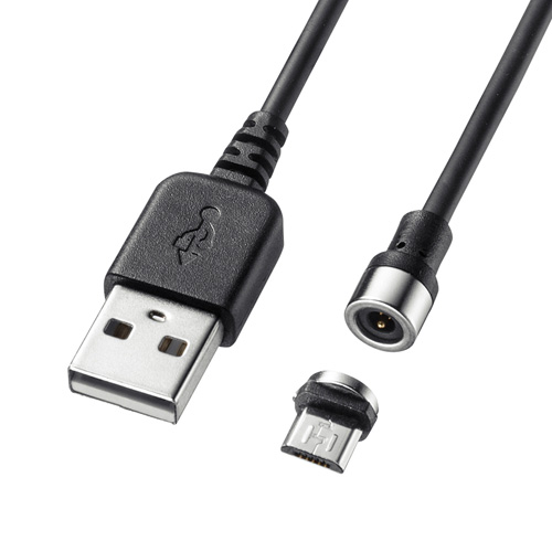 まとめ得 【5個セット】 サンワサプライ Magnet脱着式microUSBケーブル1m KU-MMG1X5 x [4個] /l