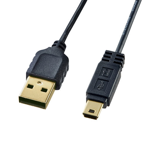 ޤȤ 5ܥåȡ 掠ץ饤 ˺٥ߥUSB֥ ߥB ֥å 2.5m KU-SLAMB525BKKX5 x [4] /l