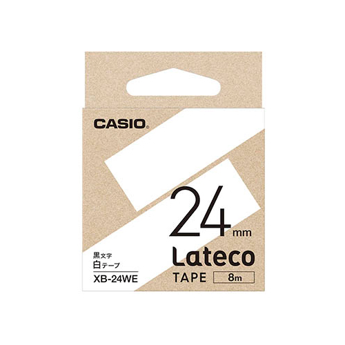 まとめ得 【5個セット】 カシオ計算機 Lateco専用詰替用テープ/白に黒文字/24mm XB-24WEX5 x [4個] /l