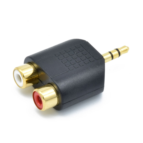 まとめ得  日本トラストテクノロジー 3極ステレオミニ-RCA変換コネクタ JSC-027X10 x [4個] /l