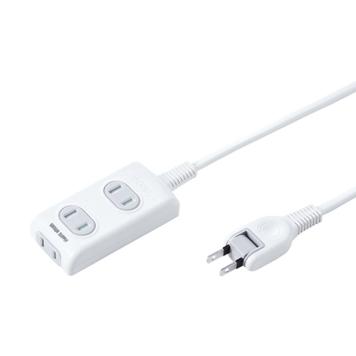 まとめ得  サンワサプライ 火災予防安全タップ 2P 3個口 1m ホワイト TAP-TSH31NX5 x [3個] /l