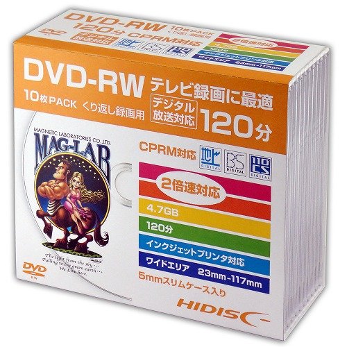 まとめ得 【10P×5セット】 HIDISC DVD RW 録画用5mmスリムケース HDDRW12NCP10SCX5 x [4個] /l :l3 4589453093976 m:WEB TWOHAN in