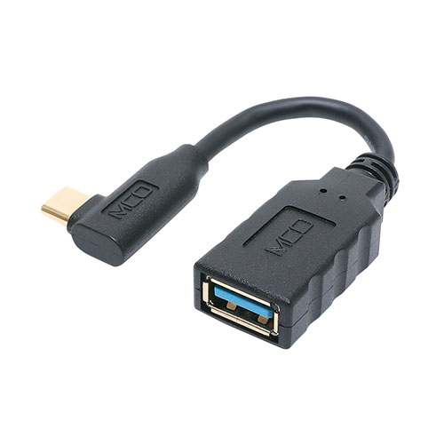 まとめ得 【5個セット】 MCO USB Type-CtoA変換ケーブル L型 5cm USA-10G2C/LSX5 x [3個] /l