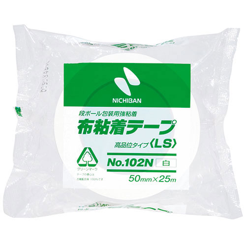 まとめ得 【5個セット】 ニチバン 布テープ102N 50×25 白 NB-102N5-50X5 x [4個] /l