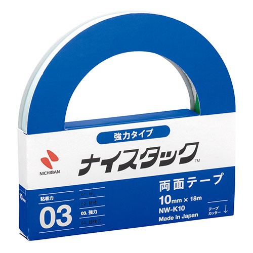 まとめ得 【10個セット】 ニチバン ナイスタック 強力タイプ 10mm×18m NB-NW-K10X10 x [4個] /l