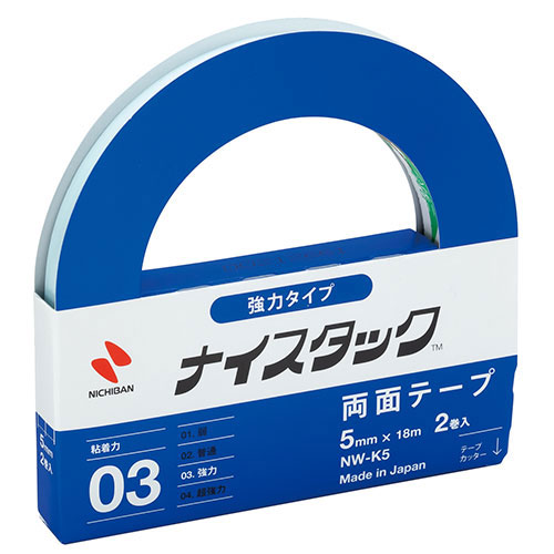 まとめ得 【2巻入×10セット】 ニチバン ナイスタック 強力タイプ 5mm×18m NB-NW-K5X10 x [3個] /l