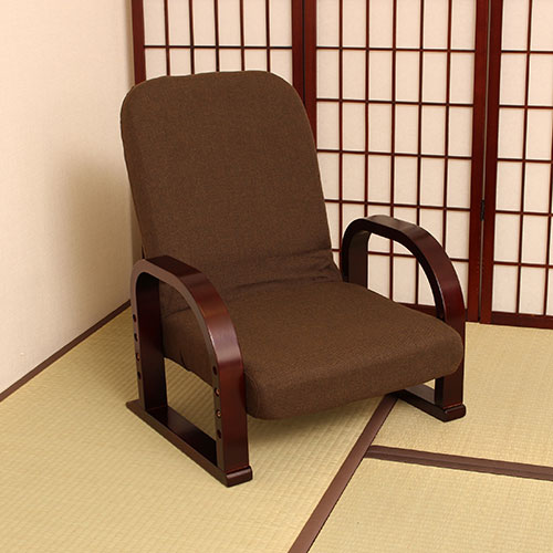 まとめ得 谷村実業 立ち座りらくらく座椅子 ミドルタイプ リクライニング ブラウン TAN-101M-BR x [4個] /l |  | 01