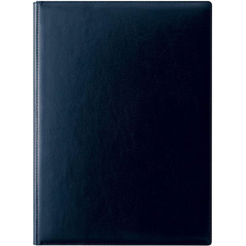 まとめ得 レイメイ藤井 zeitVektor レポートパッド (A4) 再生皮革製 ネイビー ZVP701K x [3個] /l