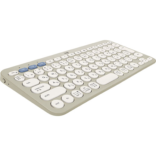 まとめ得 ロジクール PEBBLE KEYS 2 K380S Bluetoothキーボード グレージュ K380sGY x [4個] /l |  | 02