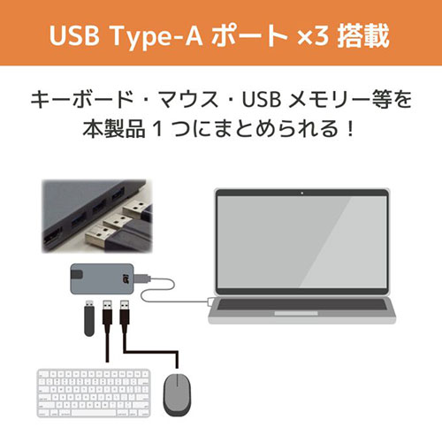 まとめ得 ラトックシステム USB Type-C マルチアダプター 4K60Hz・PD対応・30cmケーブル RS-UCHD-PHL4 x [4個] /l｜web-twohan3｜05